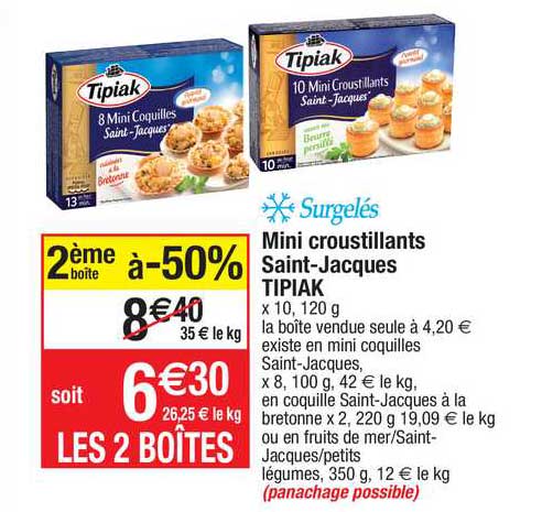 mini croustillants saint-jacques tipiak