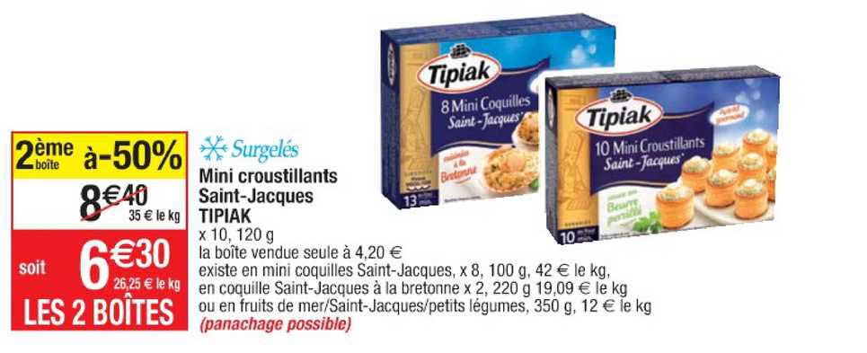 Mini Croustillants Saint-jacques Tipiak