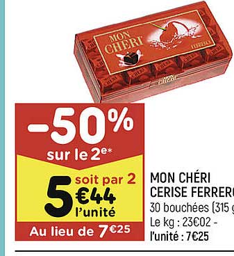 mon chéri cerise ferrero