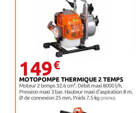 motopompe thermique 2 temps
