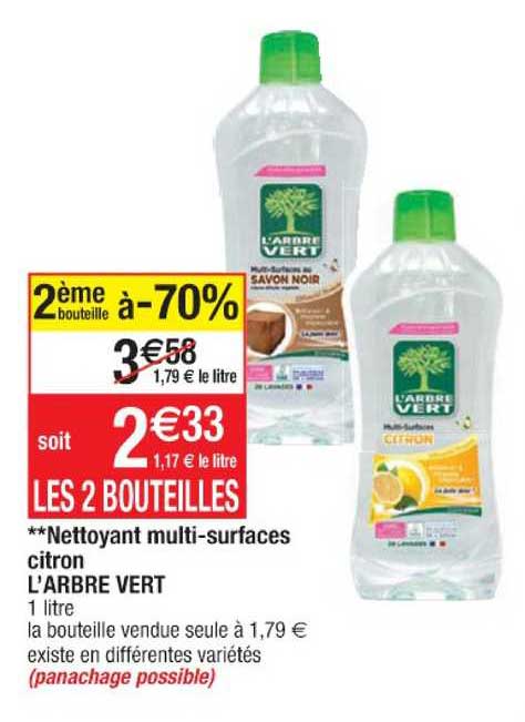 nettoyant multi-surfaces citron l'arbre vert