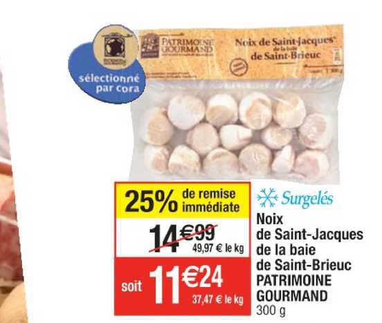 noix de saint-jacques de la baie de saint-brieuc patrimoine gourmand