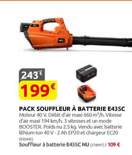 Pack Souffleur à Batterie E435c