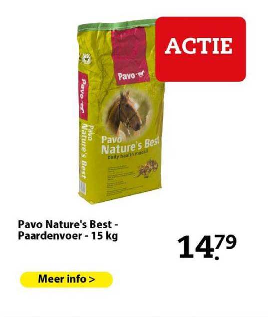 pavo nature's best - paardenvoer - 15 kg