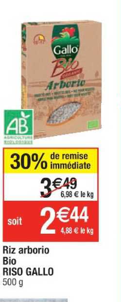 riz arborio bio riso gallo