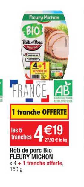 rôti de porc bio fleury michon