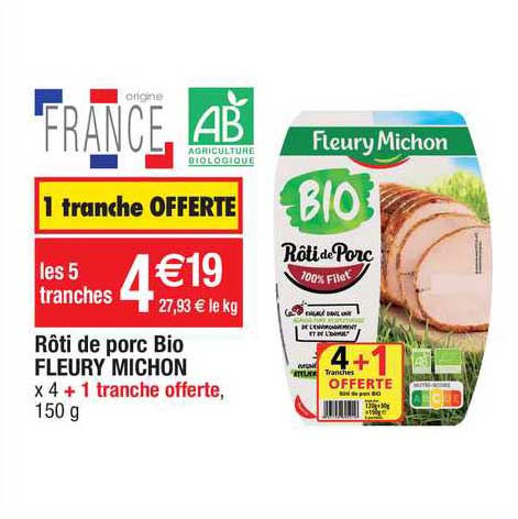 rôti de porc bio fleury michon