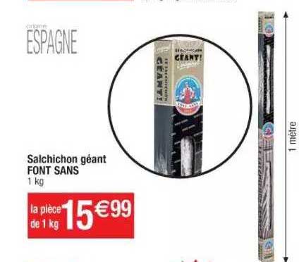 salchichon géant font sans