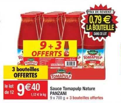 Sauce Tomapulp Nature Panzani