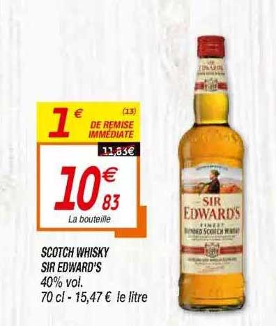 scotch whisky sir edward's