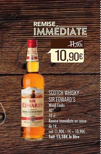 scotch whisky sir edward's wood casks