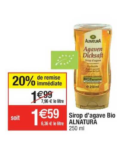 sirop d'agave bio alnatura