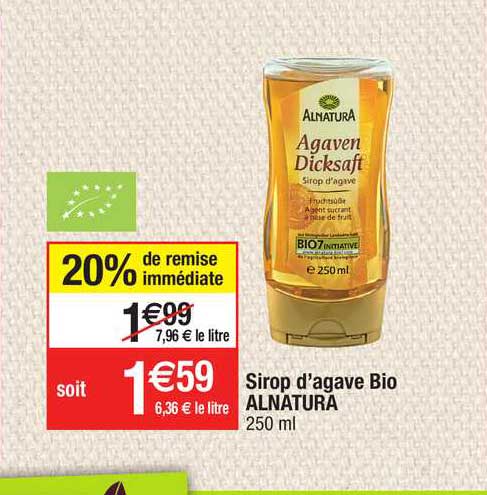 sirop d'agave bio alnatura