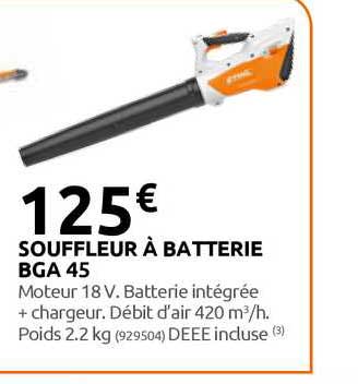 souffleur à batterie bga 45