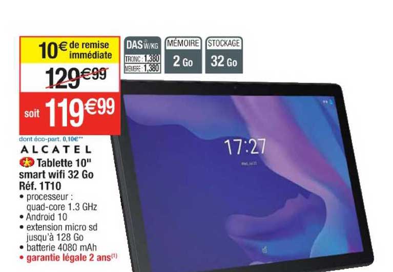 Tablette 10" Smart Wifi 32 Go 1t10 Alcatel