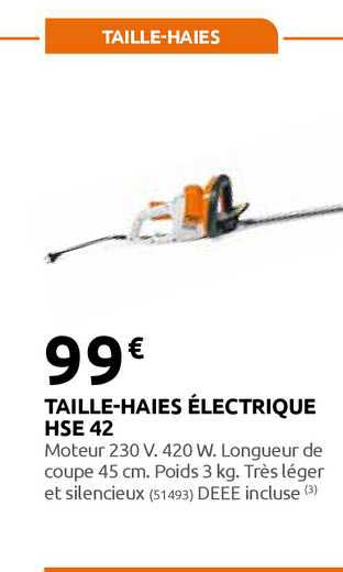Taille-haies électrique Hse 42
