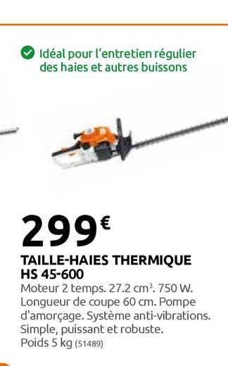 Taille-haies Thermique Hs 45-600