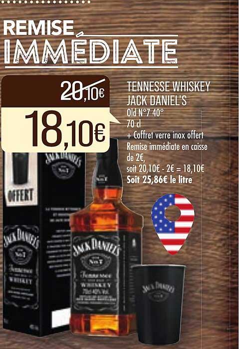 tennesse whiskey jack daniel's old n°7 40°