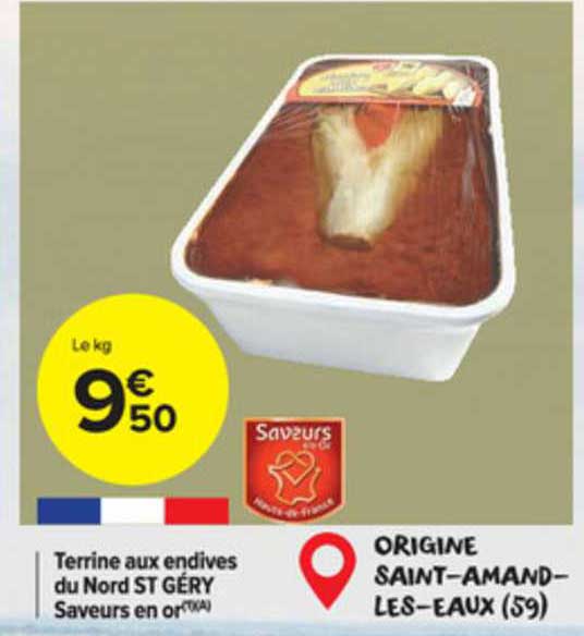 terrine aux endives du nord st géry saveurs en or