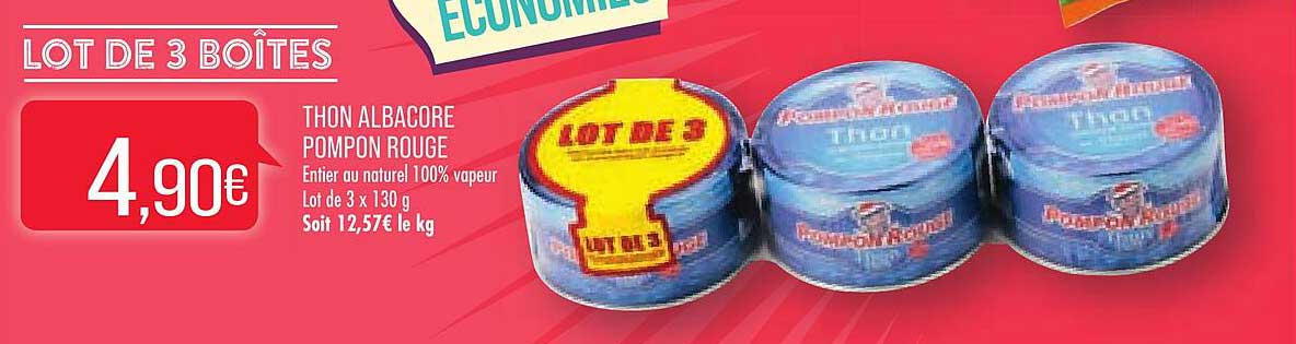 Thon Albacore Pompon Rouge