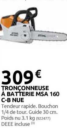 tronçonneuse à batterie msa 160 c-b nue
