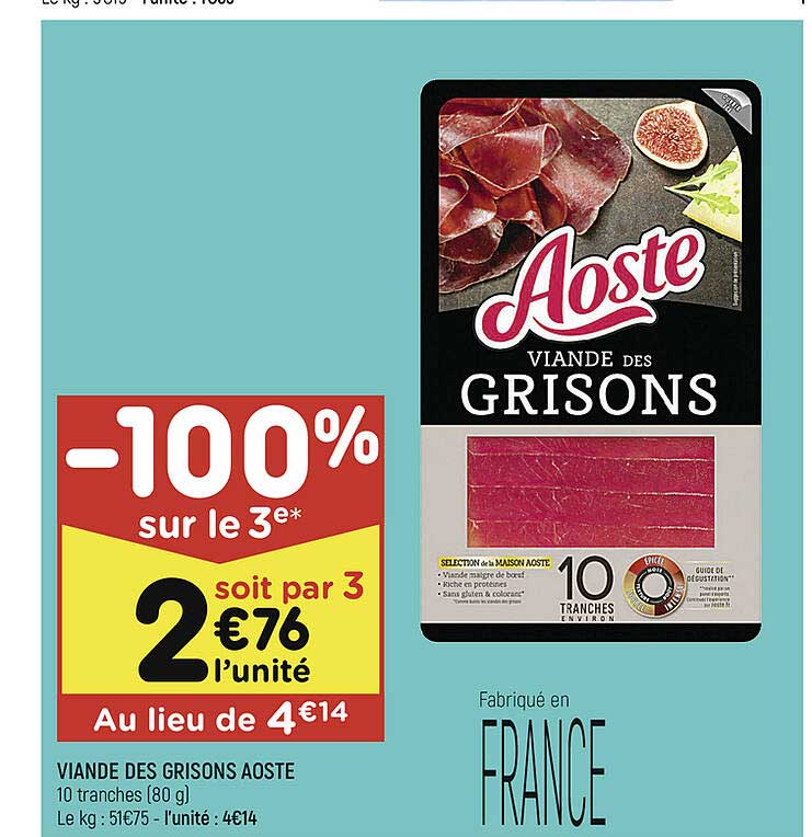 Viande Des Grisons Aoste