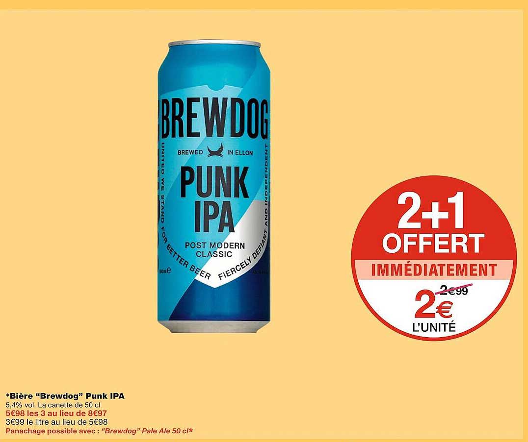 Bière "brewdog" Punk Ipa