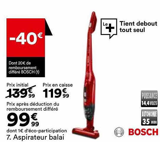 Aspirateur Balai Bosch