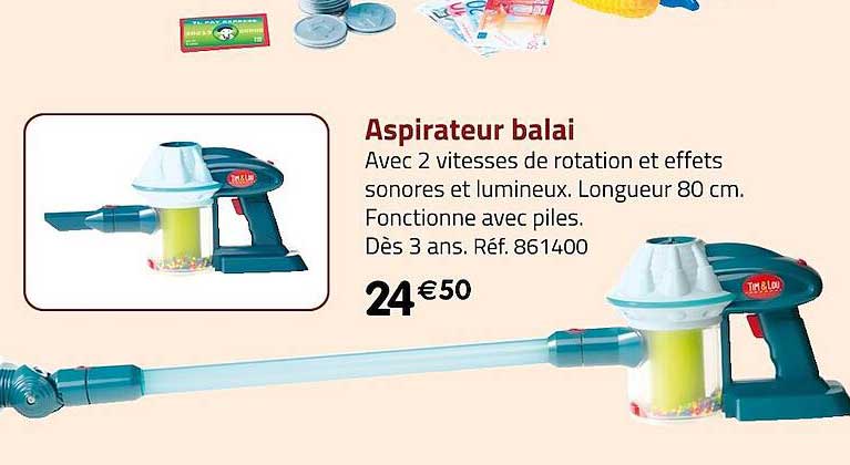 aspirateur balai tim & lou