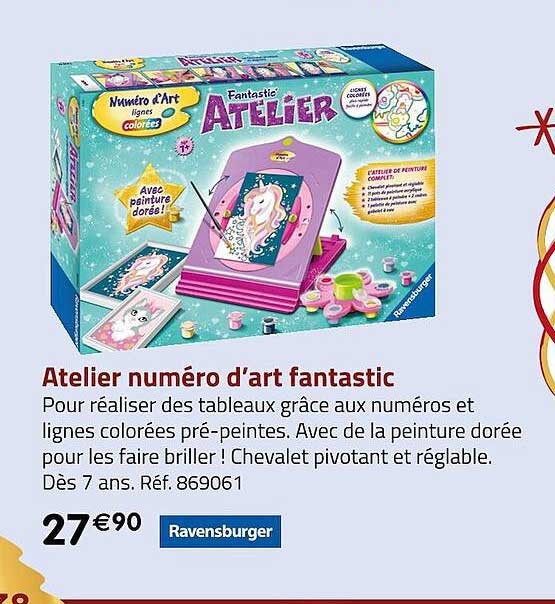 atelier numéro d'art fantastic ravensburger