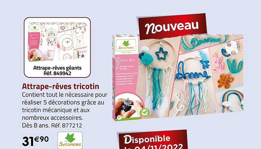 attrape-rêves tricotin sycomore