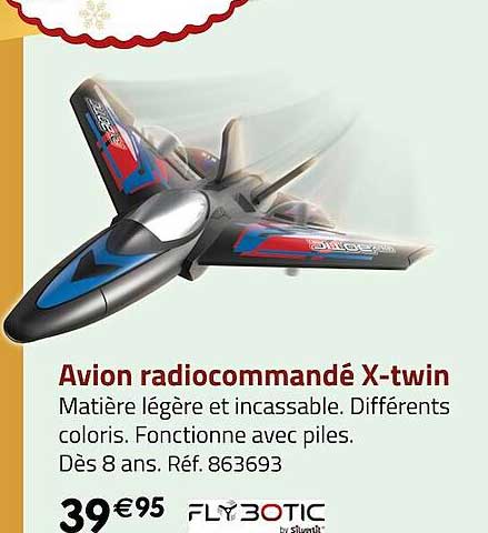 avion radiocommandé x-twin flybotic