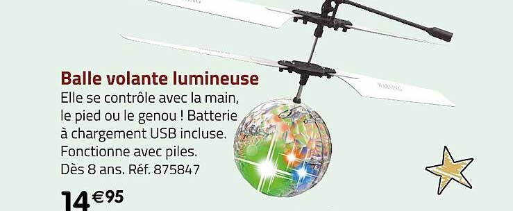 balle volante lumineuse