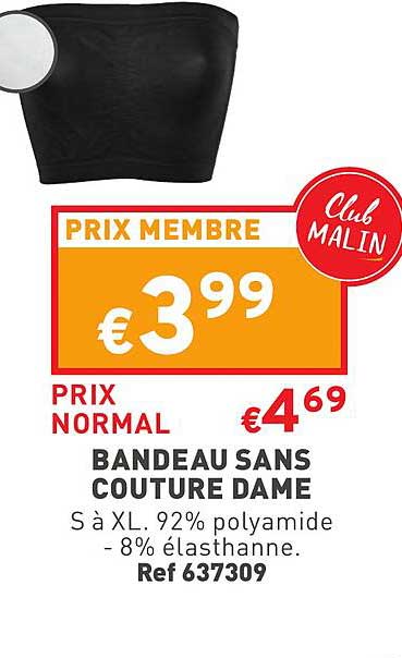 Bandeau Sans Couture Dame