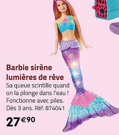barbie sirène lumières de rêve