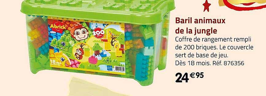 baril animaux de la jungle abrick