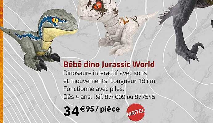 Bébé Dino Jurassic World Mattel