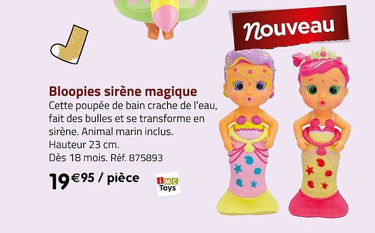 bloopies sirène magique imc toys