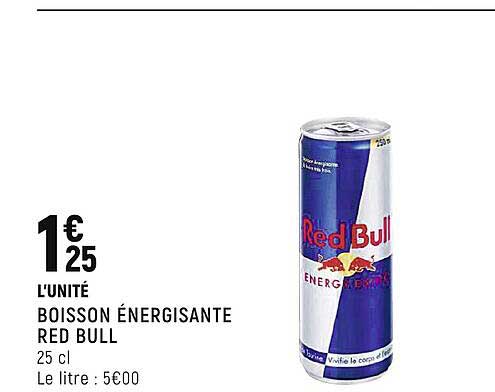Boisson énergisante Red Bull