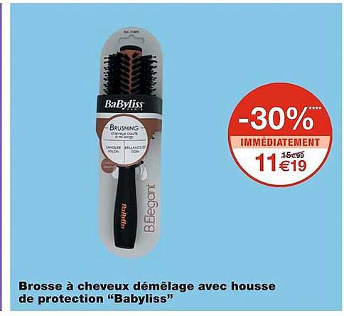 Brosse à Cheveux Démêlage Avec Housse De Protection "babyliss"