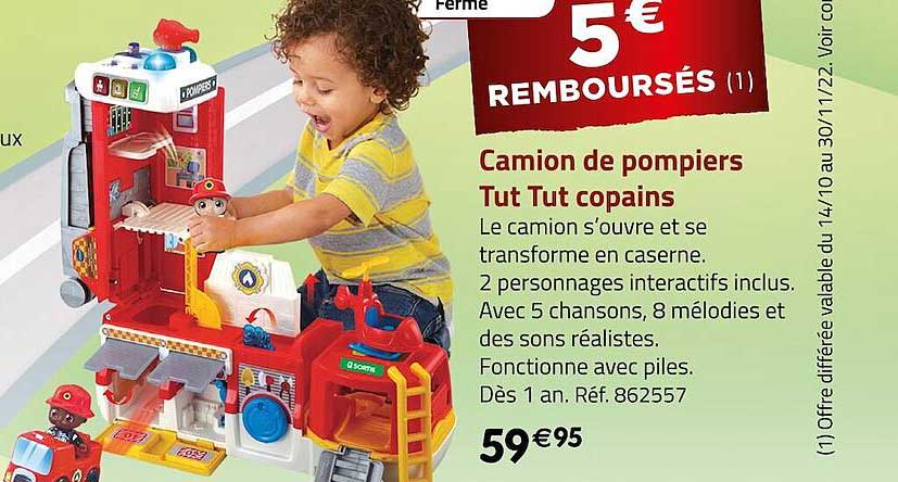camion de pompiers tut tut copains