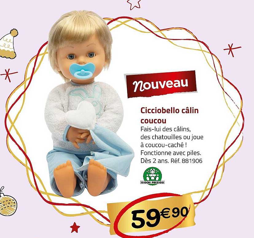 cicciobello câlin coucou