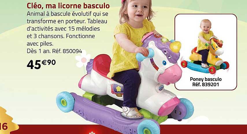cléo, ma licorne basculo