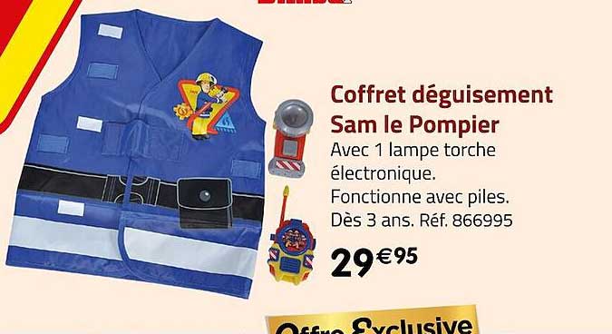 Coffret Déguisement Sam Le Pompier