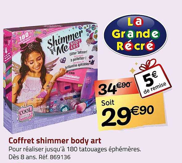 coffret shimmer body art