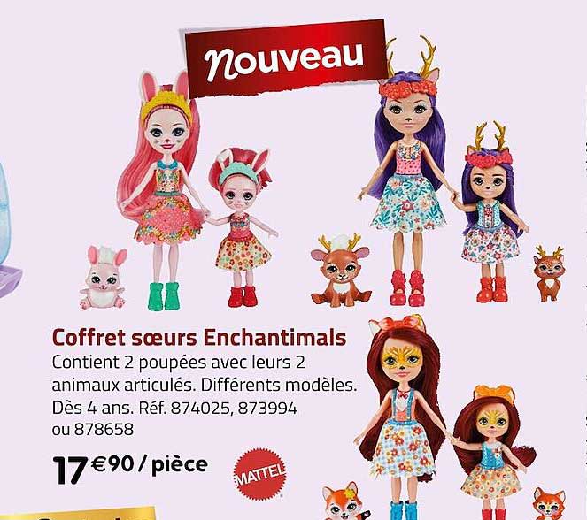 coffret sœurs enchantimals mattel
