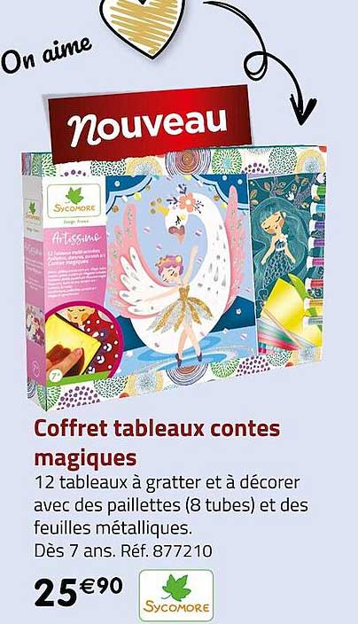 coffret tableaux contes magiques sycomore