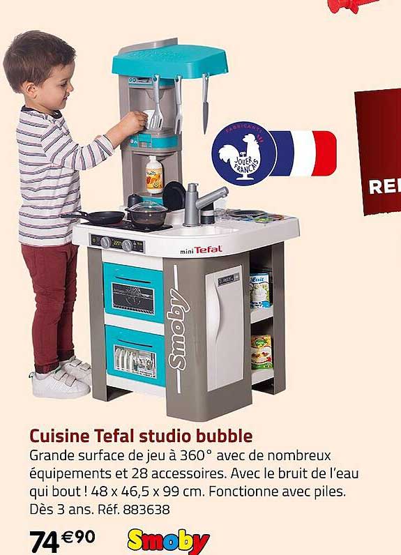 cuisine tefal studio bubble smoby