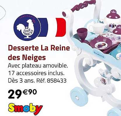 desserte la reine des neiges smoby