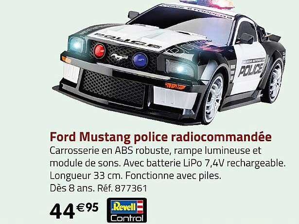 ford mustang police radiocommandée